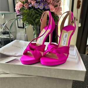 Jimmy Choo Rosie 120mm Satin Heels